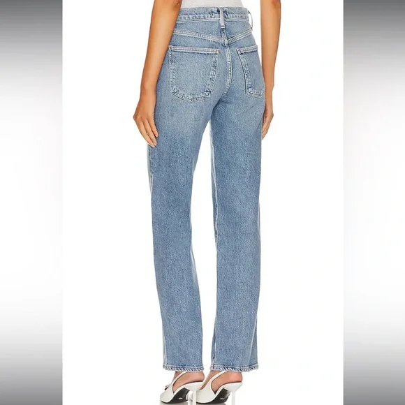 Agolde Harper Mid Rise Relaxed Straight Jeans - Picture 3 of 7